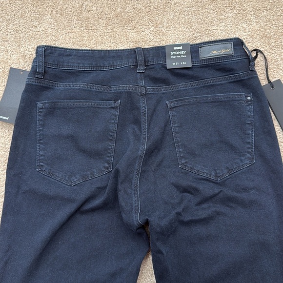 NWT Mavi Gold High Rise Flare Leg Dark Wash Indigo 70's Stretch Jeans Size 31 - Picture 5 of 10